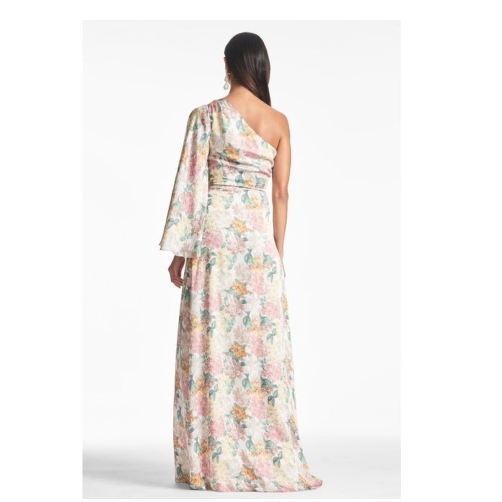 Sachin + Babi Keely Asymmetric Gown in Antique Bouquet - Picture 3 of 6